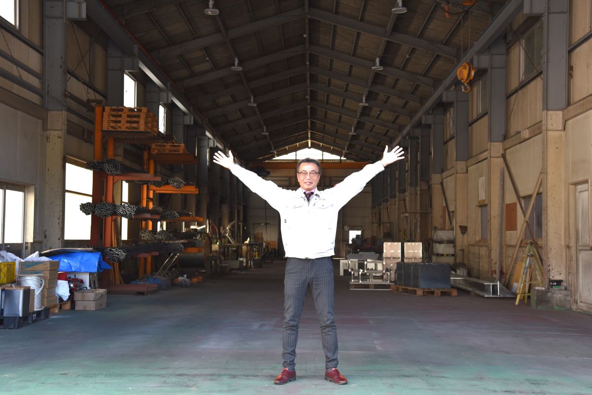 浮桟橋のような巨大なものも造れる工場