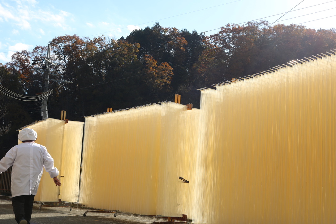 独特のそうめん製造現場の習わし