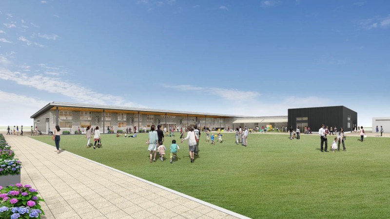 駐車場もゆったり広々